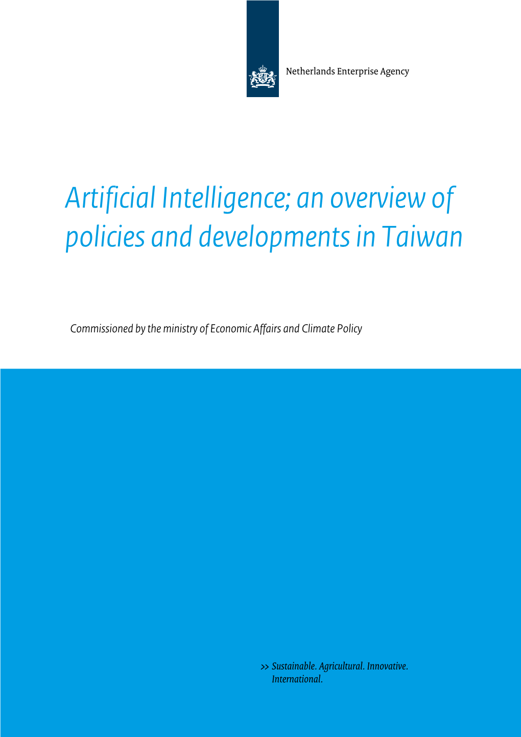 Artificial Intelligence; an Overview of Policies and Developments in Taiwan
