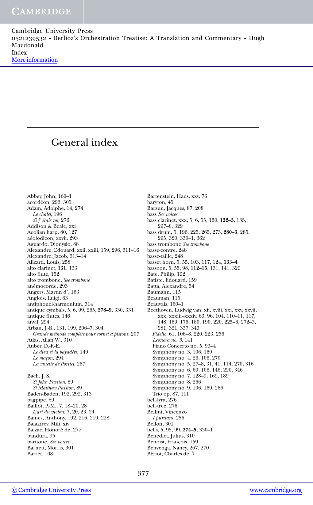 General Index