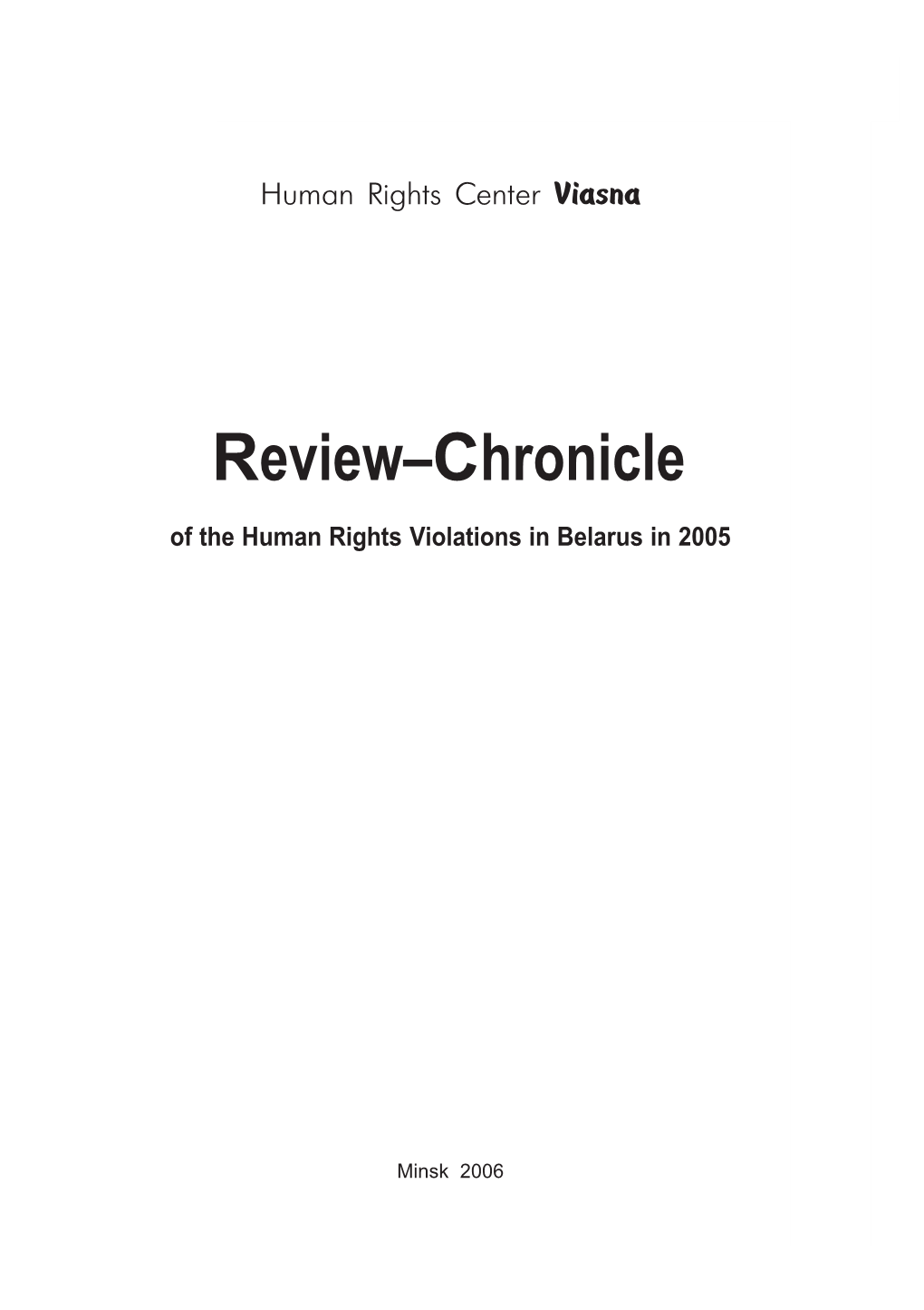 Review–Chronicle