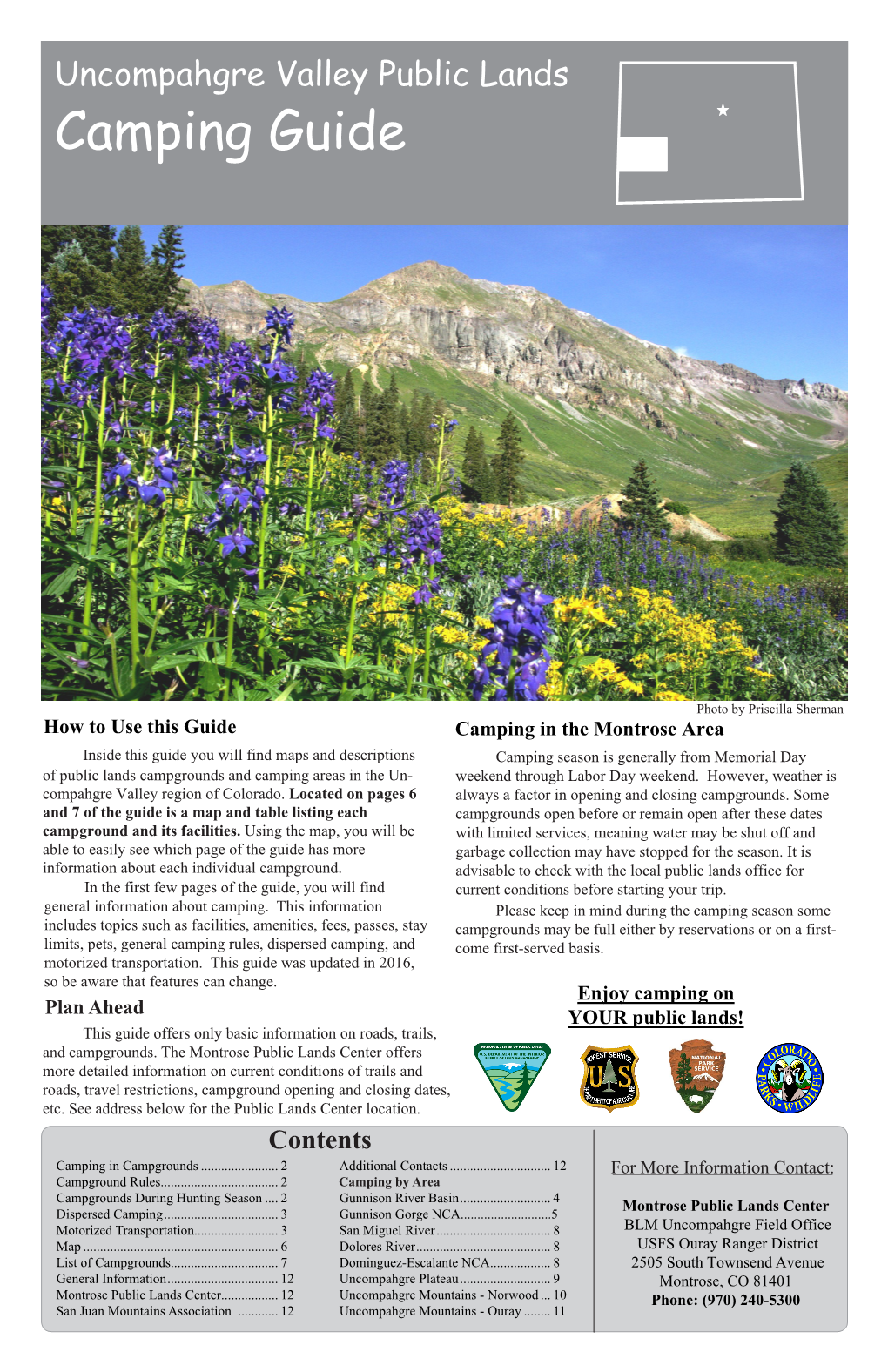 Uncompahgre Valley Public Lands Camping Guide