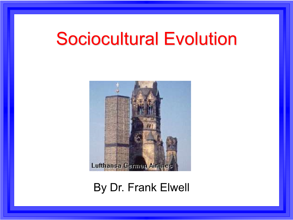 Sociocultural Evolution