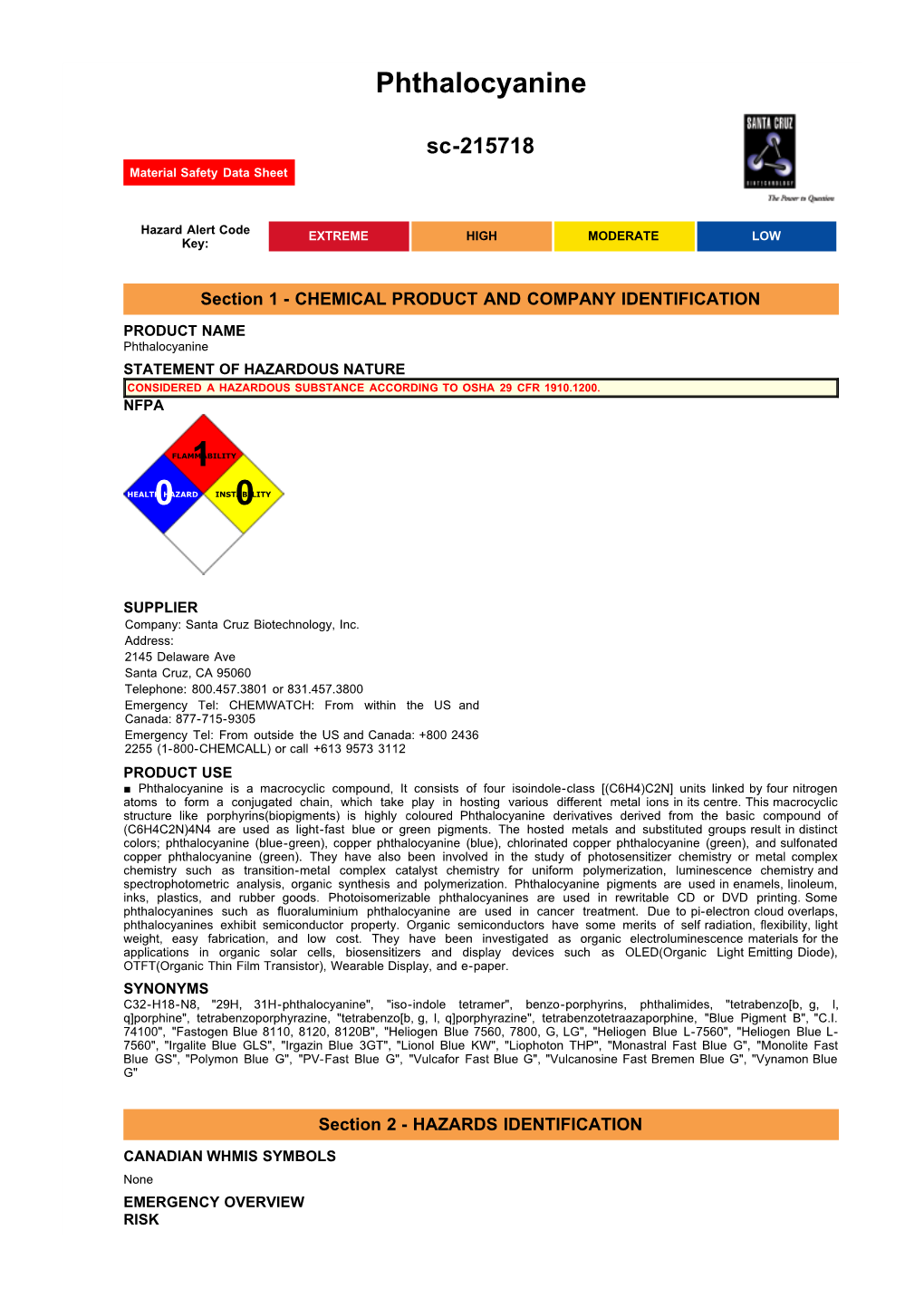 Phthalocyanine