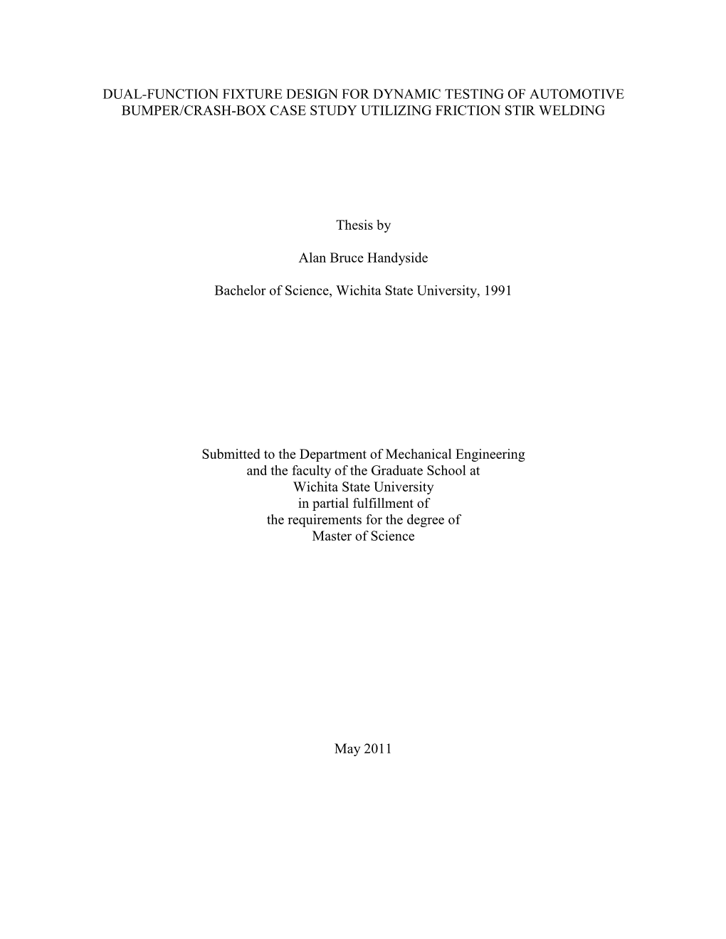 Dual-Function Fixture Design for Dynamic Testing of Automotive Bumper/Crash-Box Case Study Utilizing Friction Stir Welding