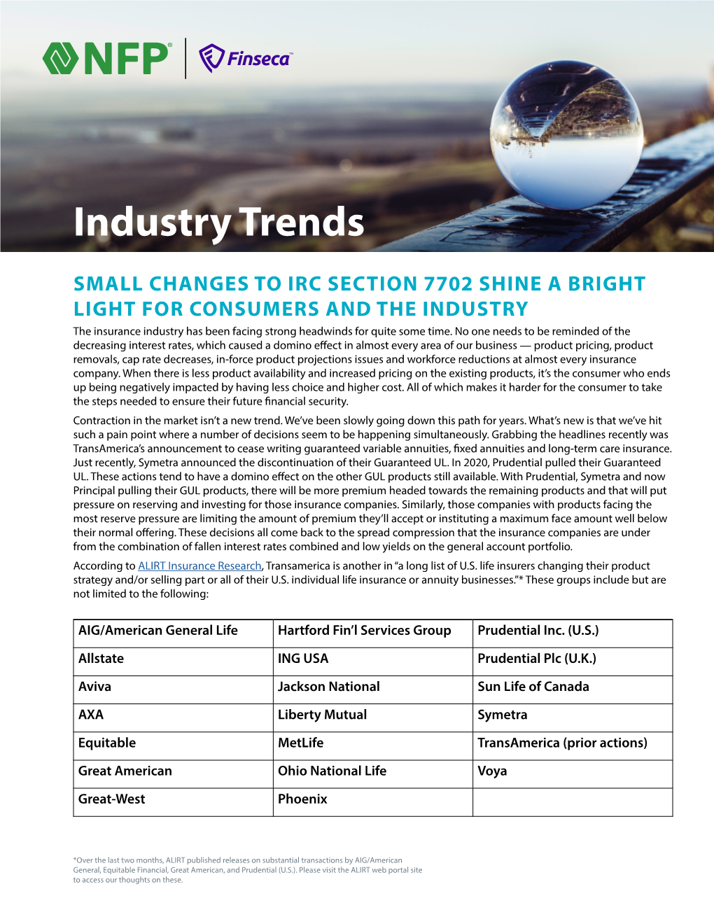 Industry Trends