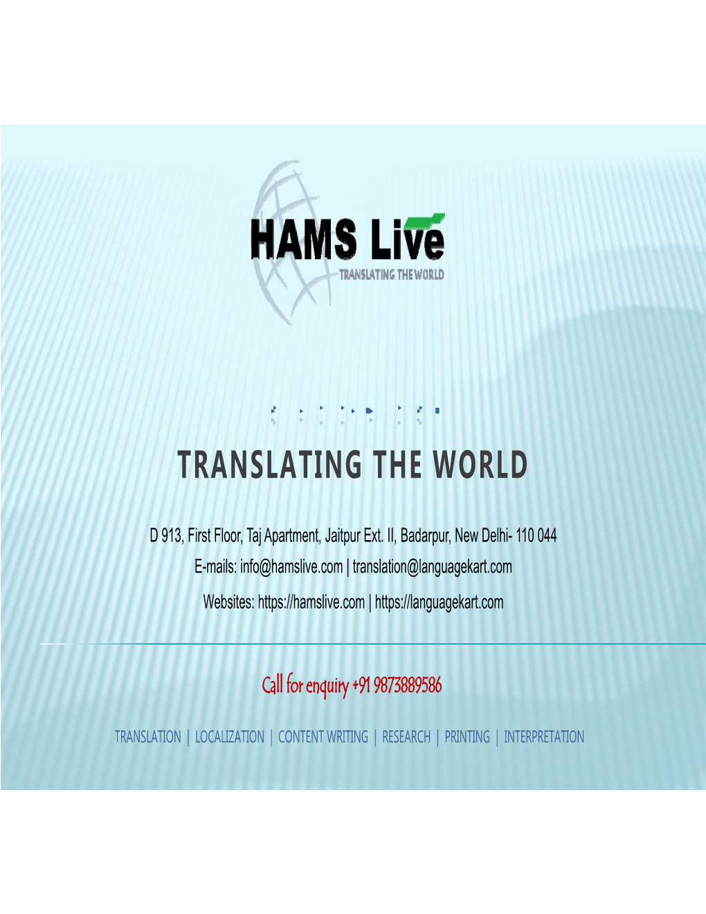 Hams Live Private Limited