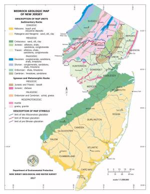 Bedrock Geologic Map of New Jersey