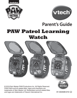 PAW Patrol Learning Watch