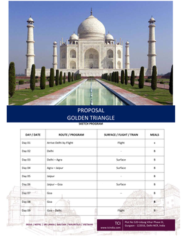 Proposal Golden Triangle