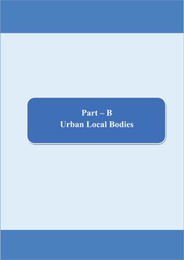 B Urban Local Bodies