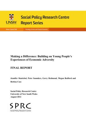 Building on Young People's Experiences of Economic Adversity