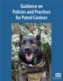 Guidance on Policies and Practices for Patrol Canines