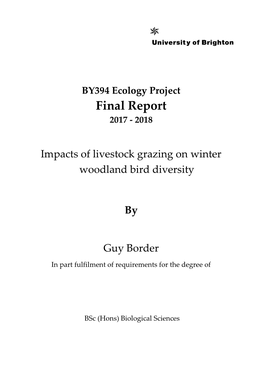 Final Report 2017 - 2018