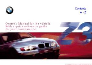 Owner's Manual for the Vehicle. with a Quick