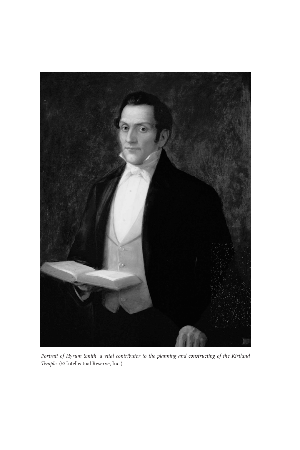Portrait of Hyrum Smith, a Vital Contributor to the Planning and Constructing of the Kirtland Temple