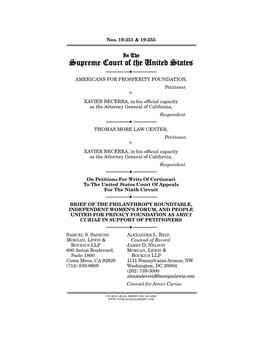 Amicus Brief in Support of Petition for Writ of Certiorari