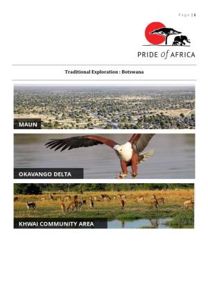 Traditional Exploration : Botswana
