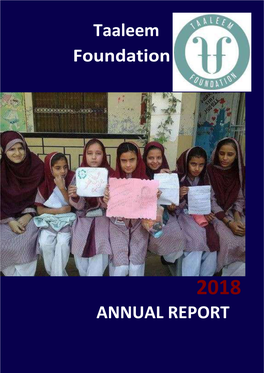 Taaleem Foundation ANNUAL REPORT