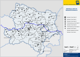 Zentrale Orte in Niederösterreich