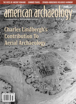 Charles Lindbergh's Contribution to Aerial Archaeology