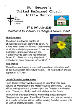 St. George's United Reformed Church Little Sutton