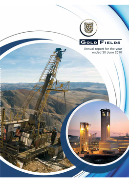 Download Full Annual Report for the Year Ended 30 June 2010