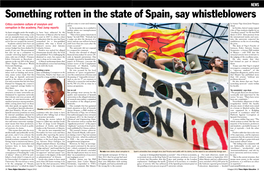 Something Rotten in the State of Spain, Say Whistleblowers
