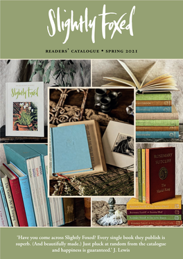 Readers' Catalogue • Spring 2021