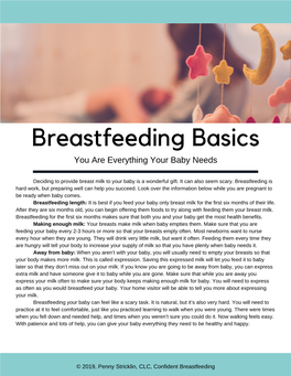 Breastfeeding Basics You Are Everything Your Baby Needs