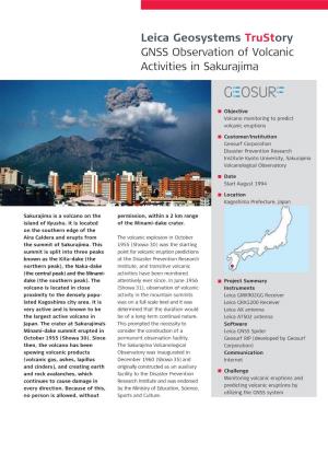 GNSS Observation of Volcanic Activities in Sakurajima