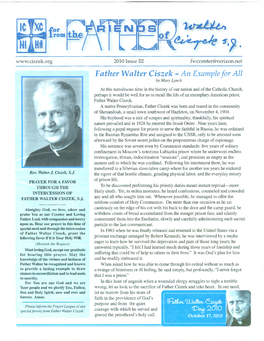 Father Walter Ciszek -An Example for All by Mary Lynch