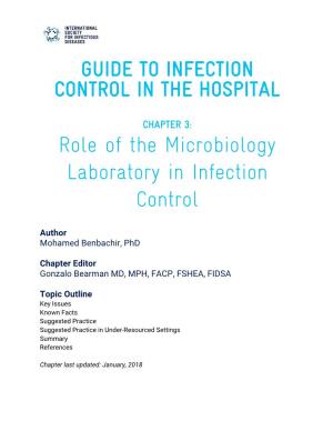 Role of the Microbiology Laboratory in Infection Control