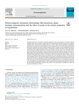 Morales Etal2018 Olivine-Antigorite Orientation Relationships.Pdf