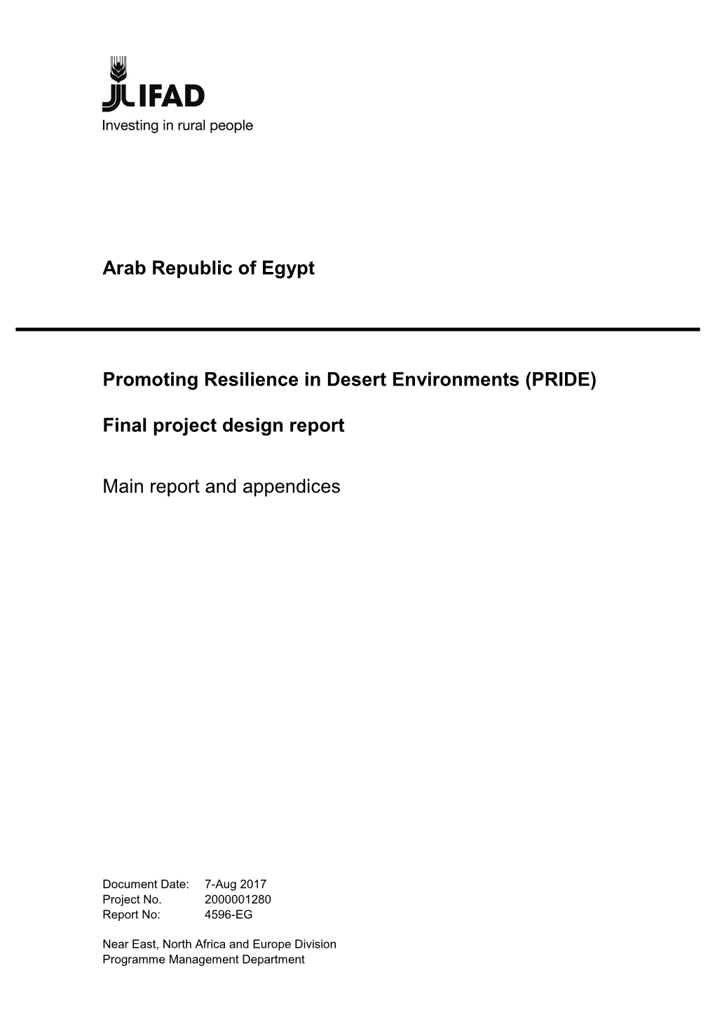 Promoting Resilience in Desert Environments (PRIDE)