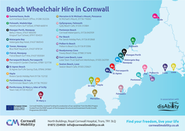 Beach Wheelchair Hire in Cornwall