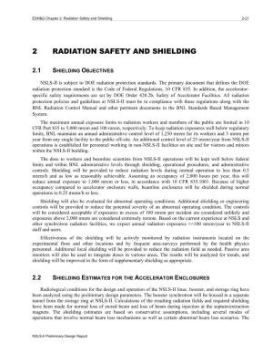 2 Radiation Safety and Shielding