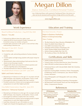 Brown and Cream Modern Resume