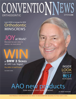 AAO New Products Learn About the Latest Before the Meeting! Dr