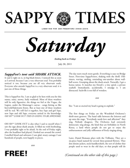 Sappy Times 2011 Saturday