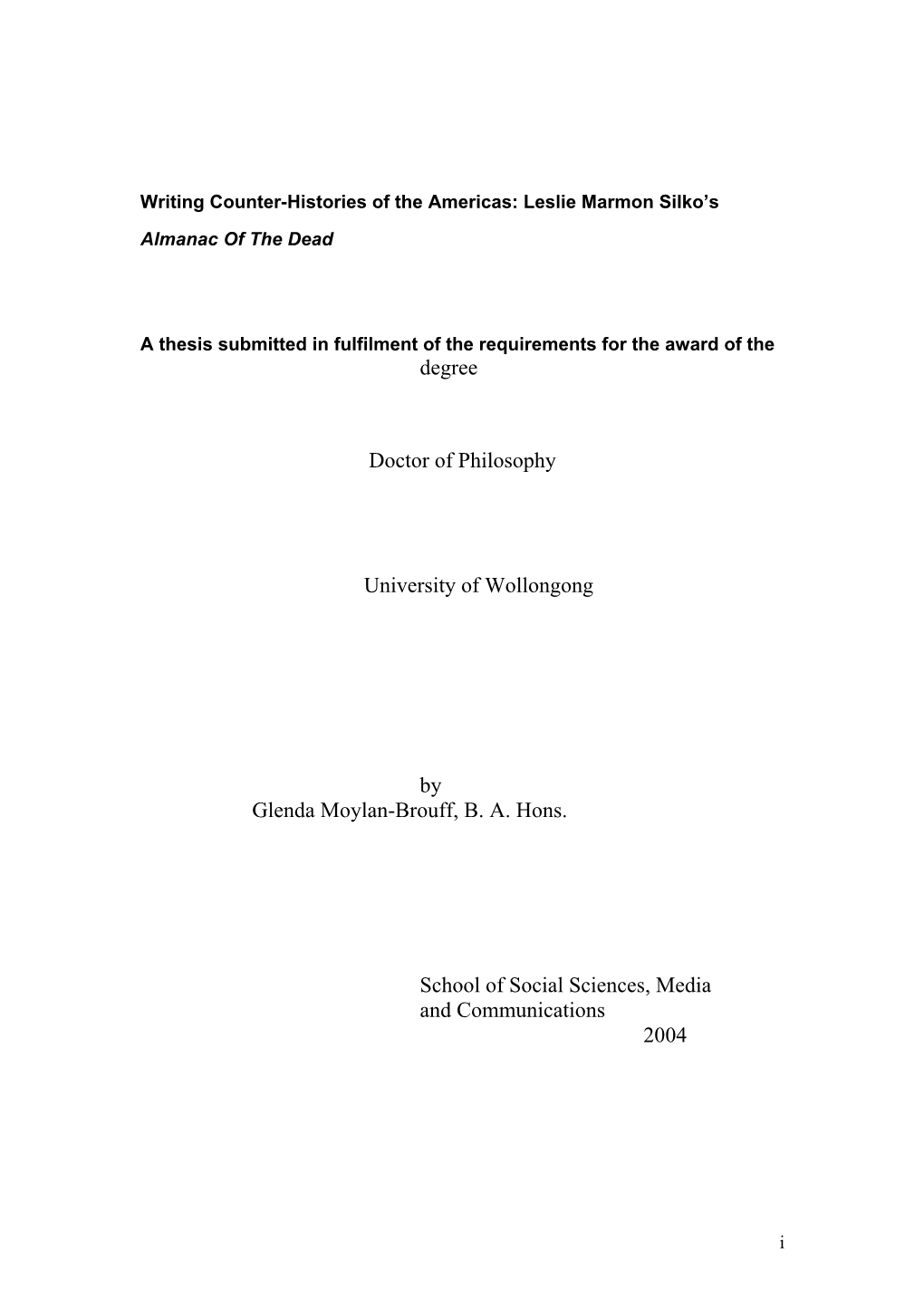 Leslie Marmon Silko's Almanac of the Dead