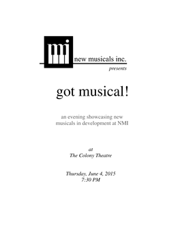 Got Musical Program 2015