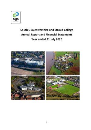 South Gloucestershire and Stroud College Annual Report and Financial Statements Year Ended 31 July 2020