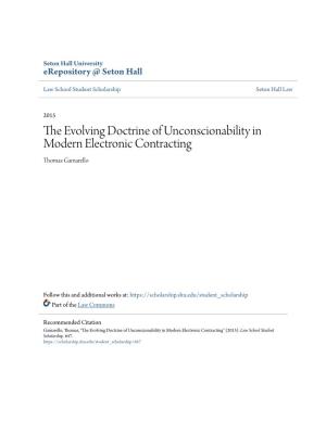 The Evolving Doctrine of Unconscionability in Modern Electronic Contracting