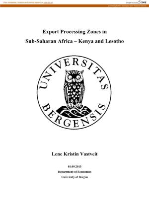 Kenya and Lesotho