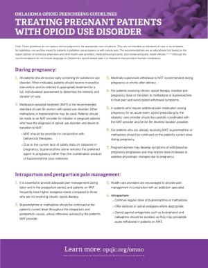 Treating Pregnant Patients with Opioid Use Disorder