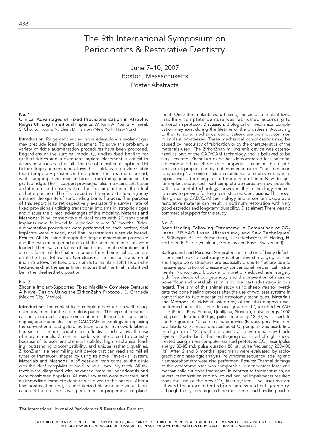 ISPRD Abstracts 10/4/07 11:57 AM Page 488