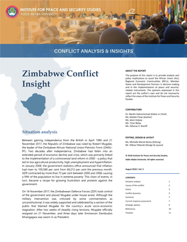 Zimbabwe Conflict Insight | Sep 2018 | Vol