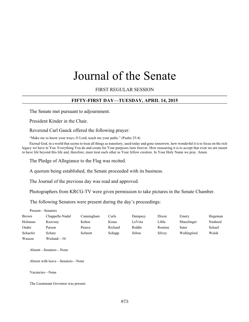 Senate Journal