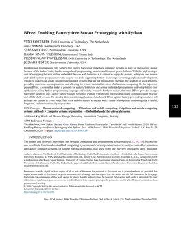 Bfree: Enabling Battery-Free Sensor Prototyping with Python