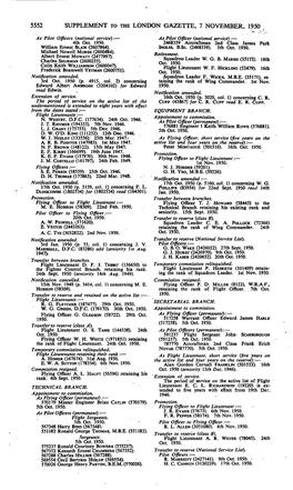 5552 Supplement to the London Gazette, 7 November, 1950