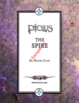 Ptolus: the Spire Table of Contents